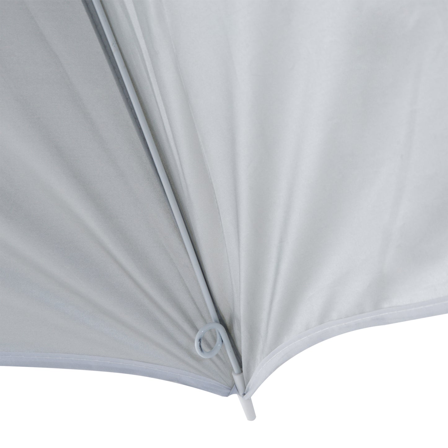 Outsunny 2.2M Fishing Umbrella Parasol W/ Side-Cream White
