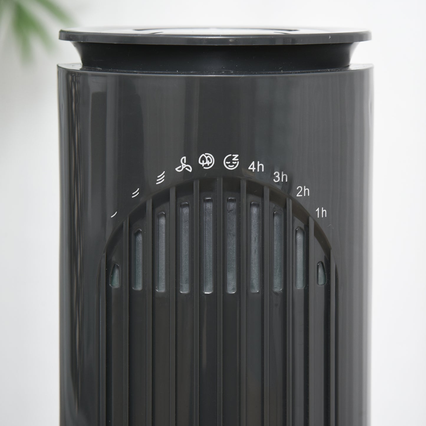 HOMCOM Tower Fan, 30'', with 3 Speeds, 3 Modes, 10h Timer, 70鎺?Oscillation, LED Display, Remote Control, Dark Grey