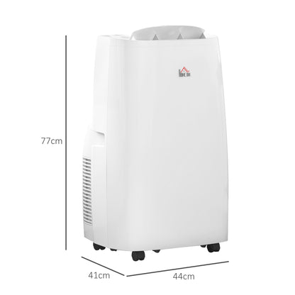HOMCOM 14,000 BTU Mobile Air Conditioner for Room up to 40m², with Dehumidifier, 24H Timer, Wheels, Window Mount Kit