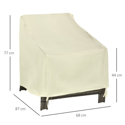 Outsunny Chair Shield: Waterproof 600D Oxford Outdoor Furniture Protector