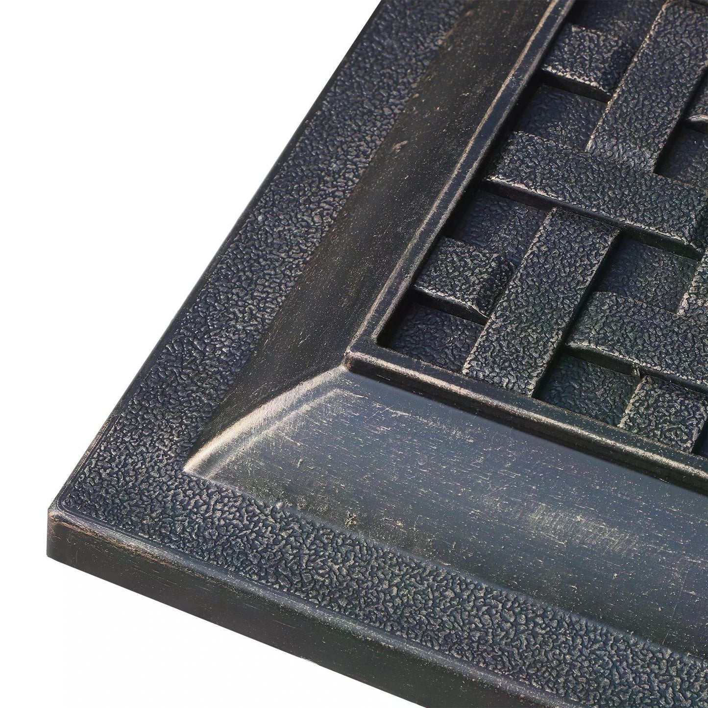Outsunny Garden Parasol Base: Heavy-Duty 44cm Square Bronze Resin, Weatherproof, Elegant Design