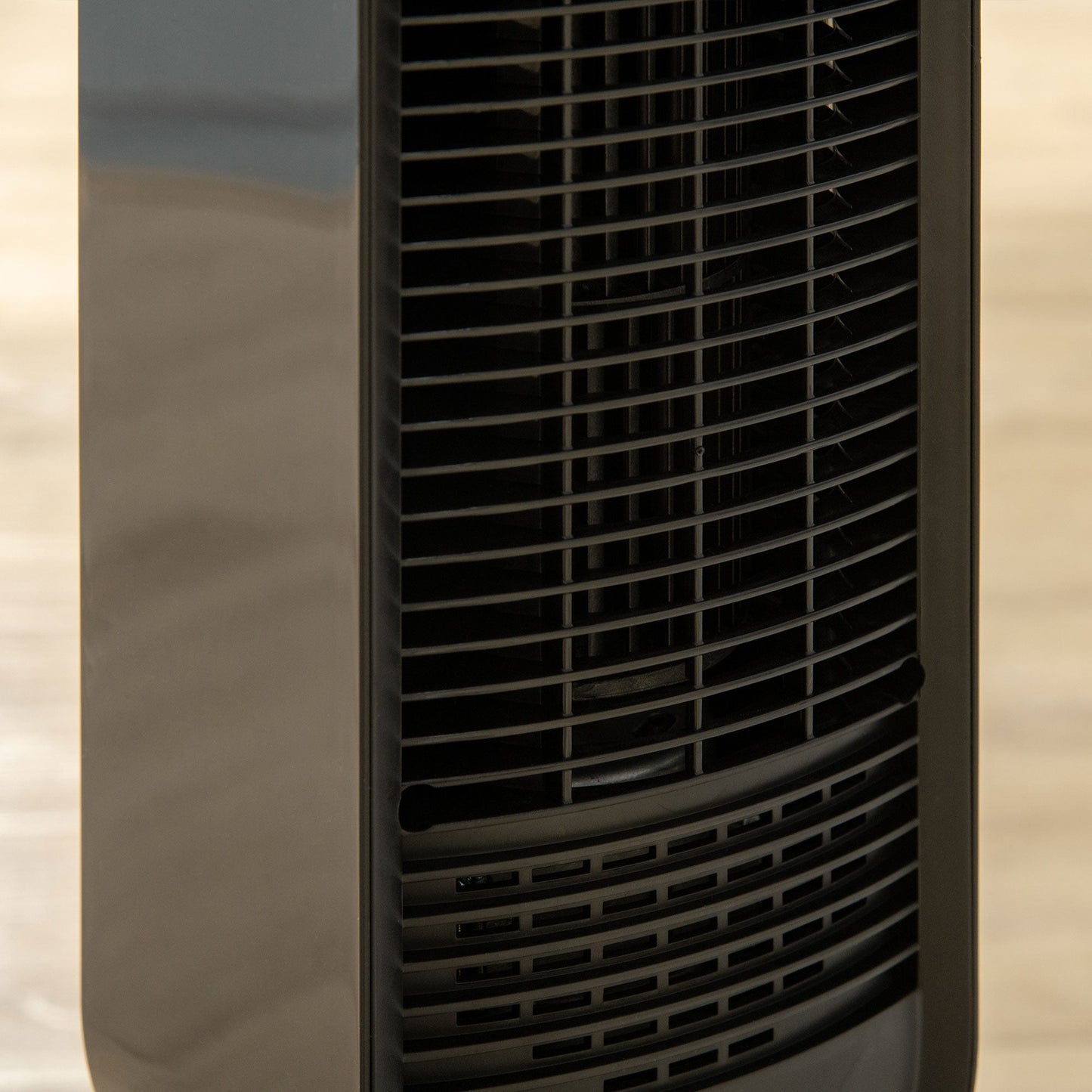 HOMCOM 39" Oscillating Tower Fan with 3 Speeds, 12hr Timer, LED Panel & Remote, Black Bedroom Cooling