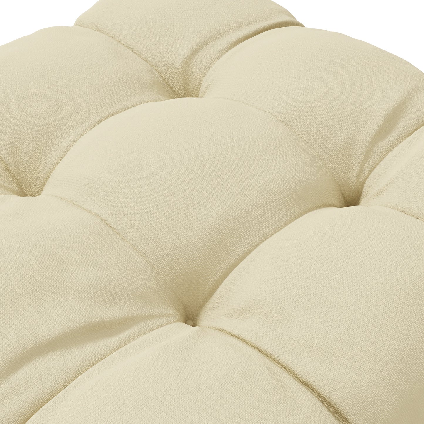 Outsunny Cosy Cushion Quartet: Plush Patio Seating Comfort with Secure Ties, Beige