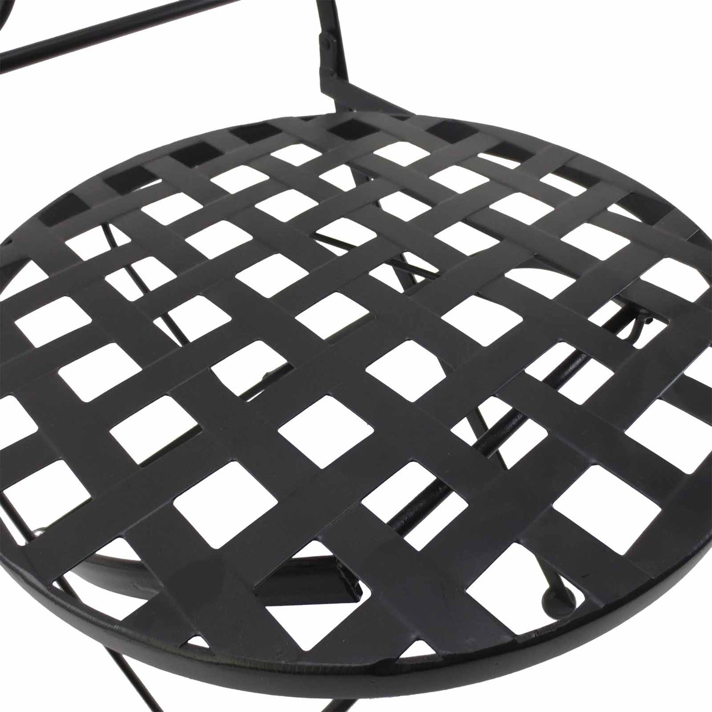 Outsunny 3 PCs Garden Mosaic Bistro Set Outdoor Patio 2 Folding Chairs & 1 Round Table  Outdoor Metal Furniture Vintage