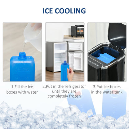 HOMCOM Portable Swamp Cooler: 42" Water-Cooled Unit, 3 Modes, Oscillating, Remote & Timer, Quiet for Bedrooms, Ebony