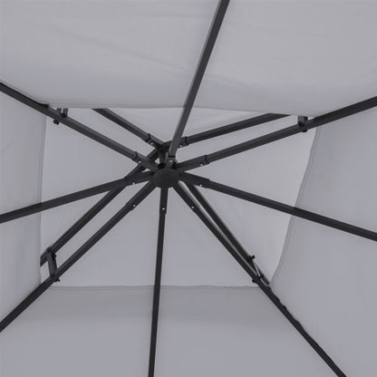 Outsunny 3 x 3(m) Gazebo Canopy Roof Top Replacement Cover Spare Part Light Grey (TOP ONLY)