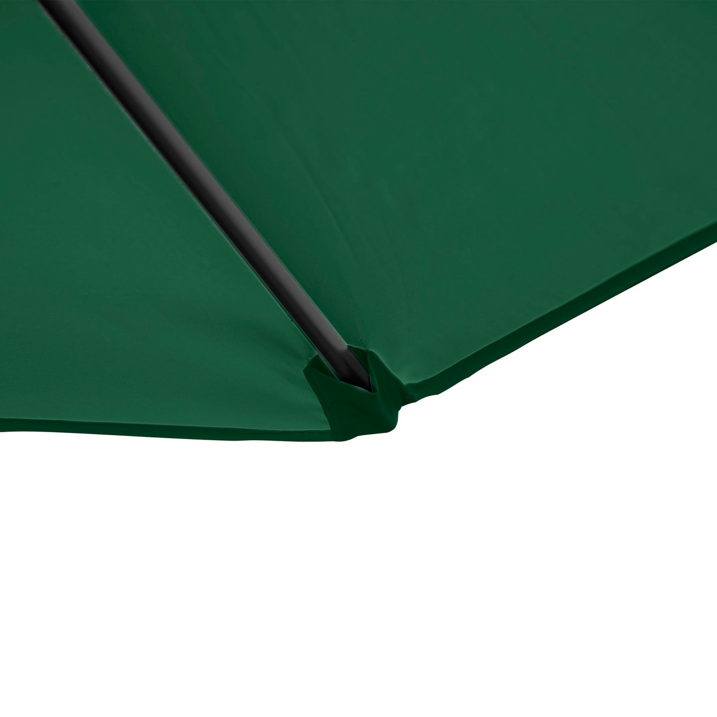 Outsunny Offset Roma Patio Umbrella: 2.5m Square Canopy with 360° Rotation, Green