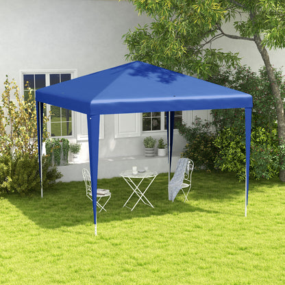 Outsunny 2.7m x 2.7m Garden Gazebo Marquee Party Tent Wedding Canopy Outdoor(Blue)