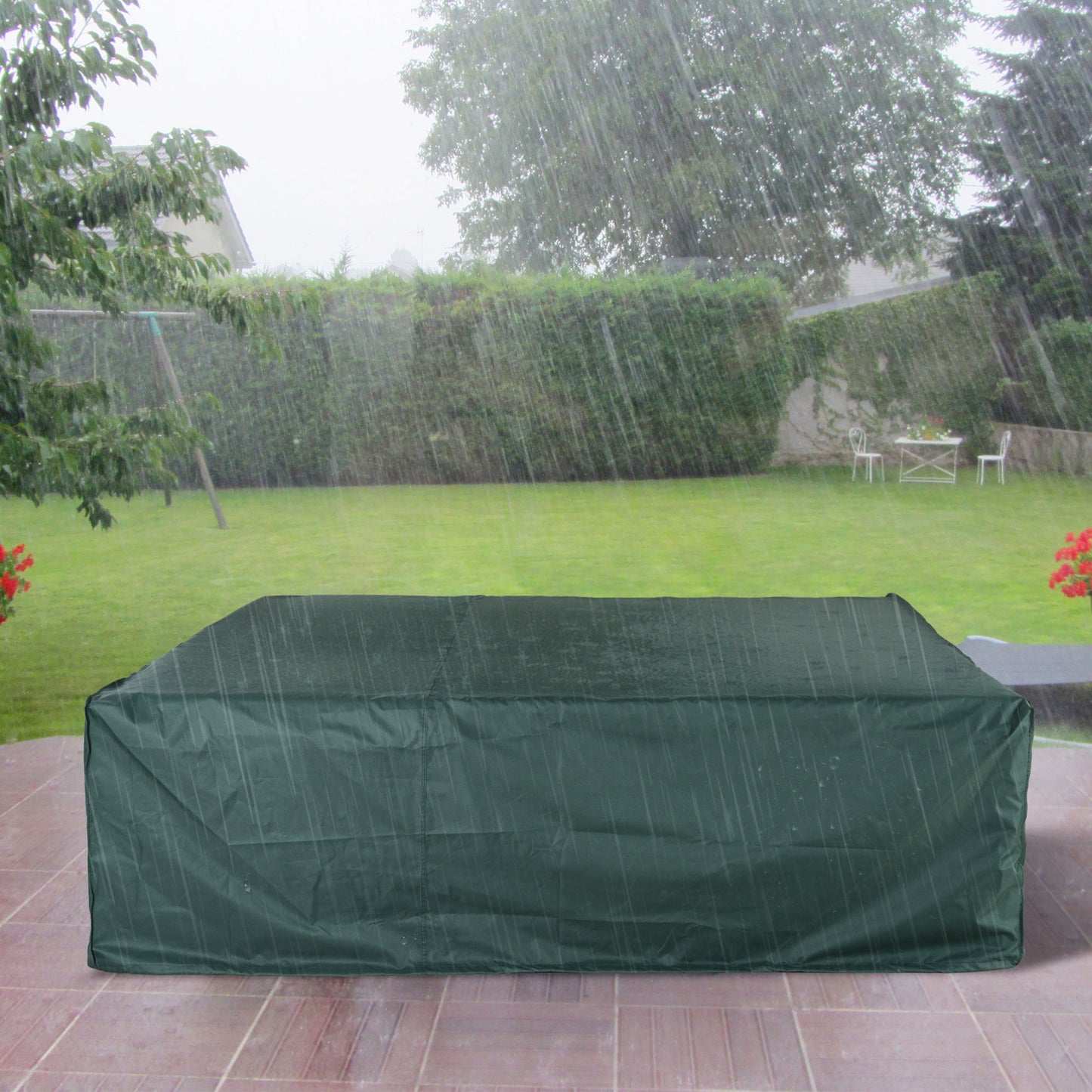 Outsunny Patio Furniture Set Cover Large, 600D Oxford Square Waterproof, 230L x 230W x 70H cm