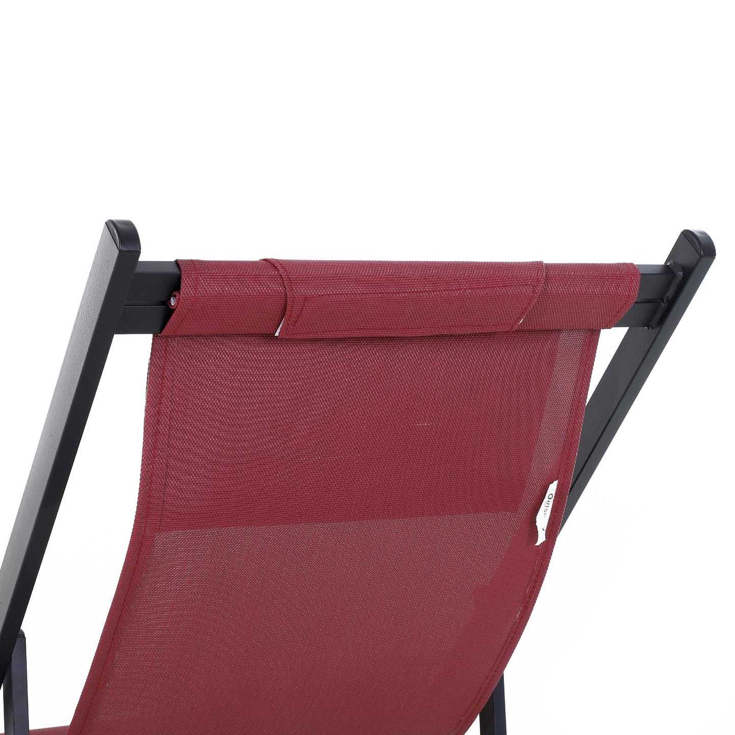 Outsunny Garden Deck Chairs, Set of 2, Folding, Portable for Beach/Patio, Durable, Red