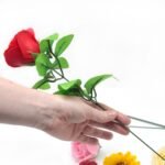 Craft Soap Flowers - Med Rose - Orange - Image 7