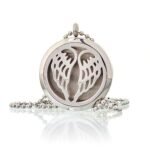Aromatherapy Diffuser Necklace - Angel Wings 30mm - Image 5