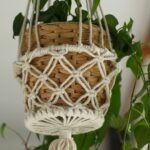 Macrame Pot Holder - Single Small Pot - Image 4