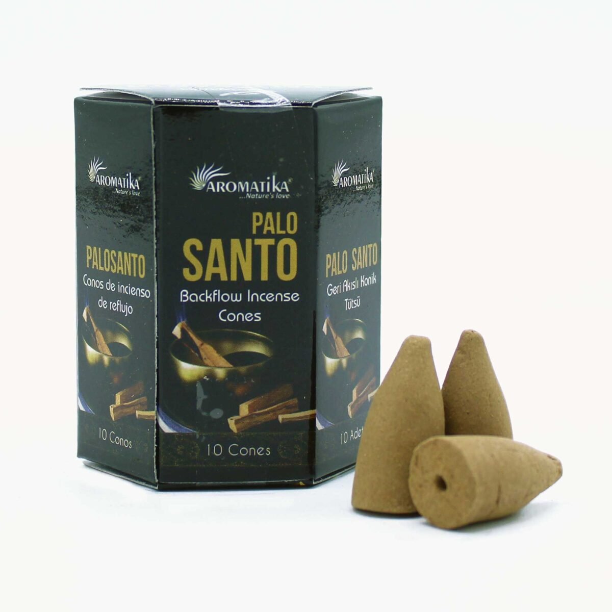 Pack of 10 Masala Backflow Incense - Palo Santo - Image 1