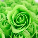 Craft Soap Flowers - Med Rose - Green - Image 4