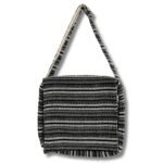 Soft Banjar Laptop Bag - Grey Strips - Image 2