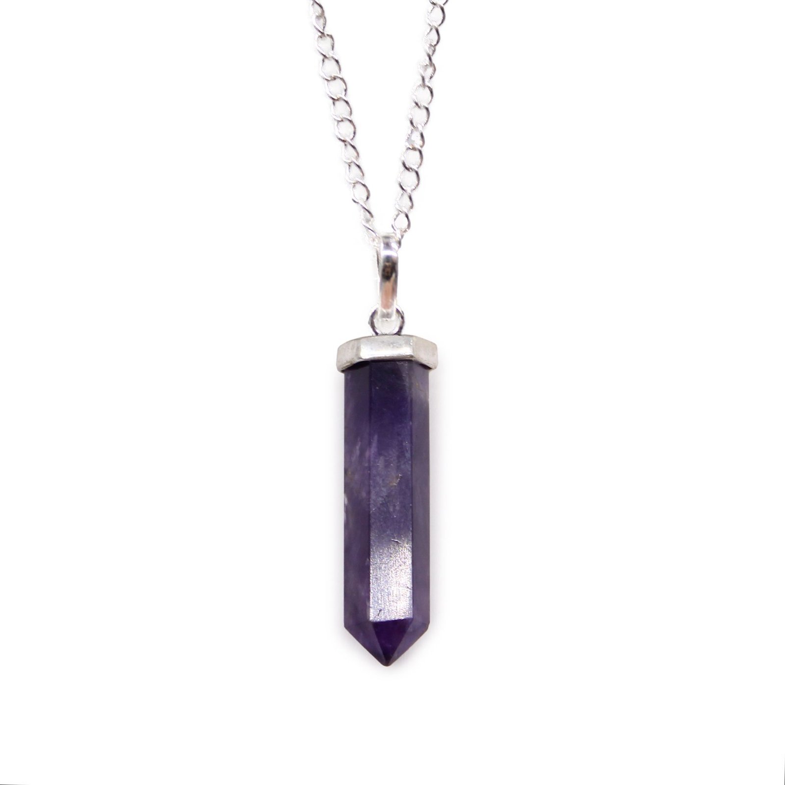 bG9jYWw6Ly9tZWRpYS85Si9KQy82MFIzMEMxRzZSUktKQzlKLzBiZjYzN2IxLmpwZWc-1.jpg Gemstone Classic Point Pendant - Amethyst - Image 1