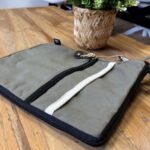 Canvas Tablet Pouch - Olive - Image 5