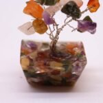 Mini Gemstone Tree on Orgonite Base - Multi Stones (15 stones) - Image 6