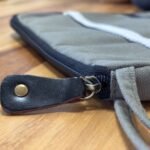 Canvas Travel Laptop Pouch - Olive - Image 5