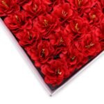 Craft Soap Flower - Small Peony - Red - Image 3