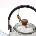 Glass Infuser Teapot - With Steamer System Charcoal  - 1000ml - Image 2