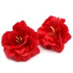 Craft Soap Flower - Small Peony - Red - Image 4