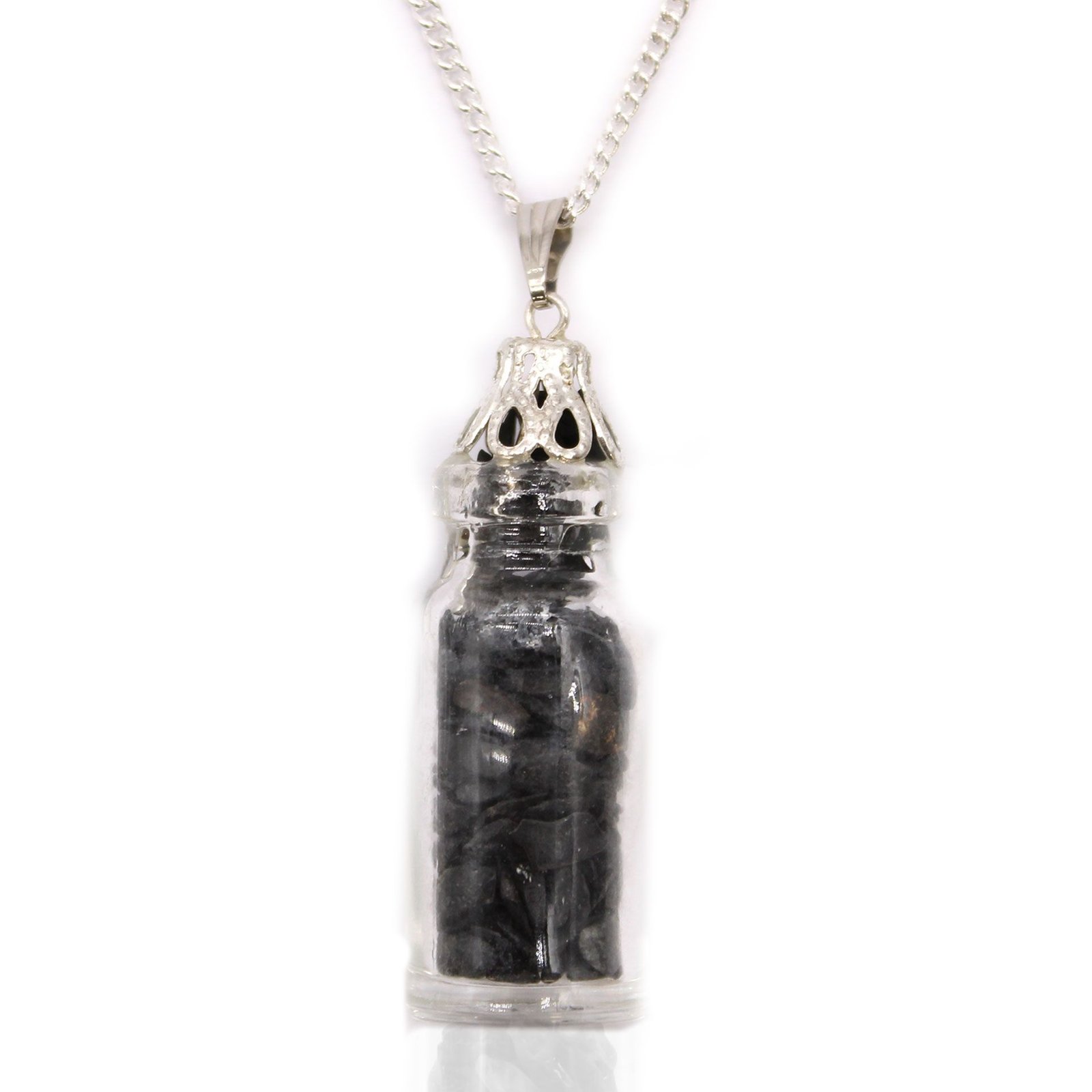 bG9jYWw6Ly9tZWRpYS8xRy9BQy82MFIzMEMxRzZSVktBQzFHLzc0NmY4OTJmLmpwZWc-1.jpg Bottled Gemstones Necklace - Black Onyx - Image 1