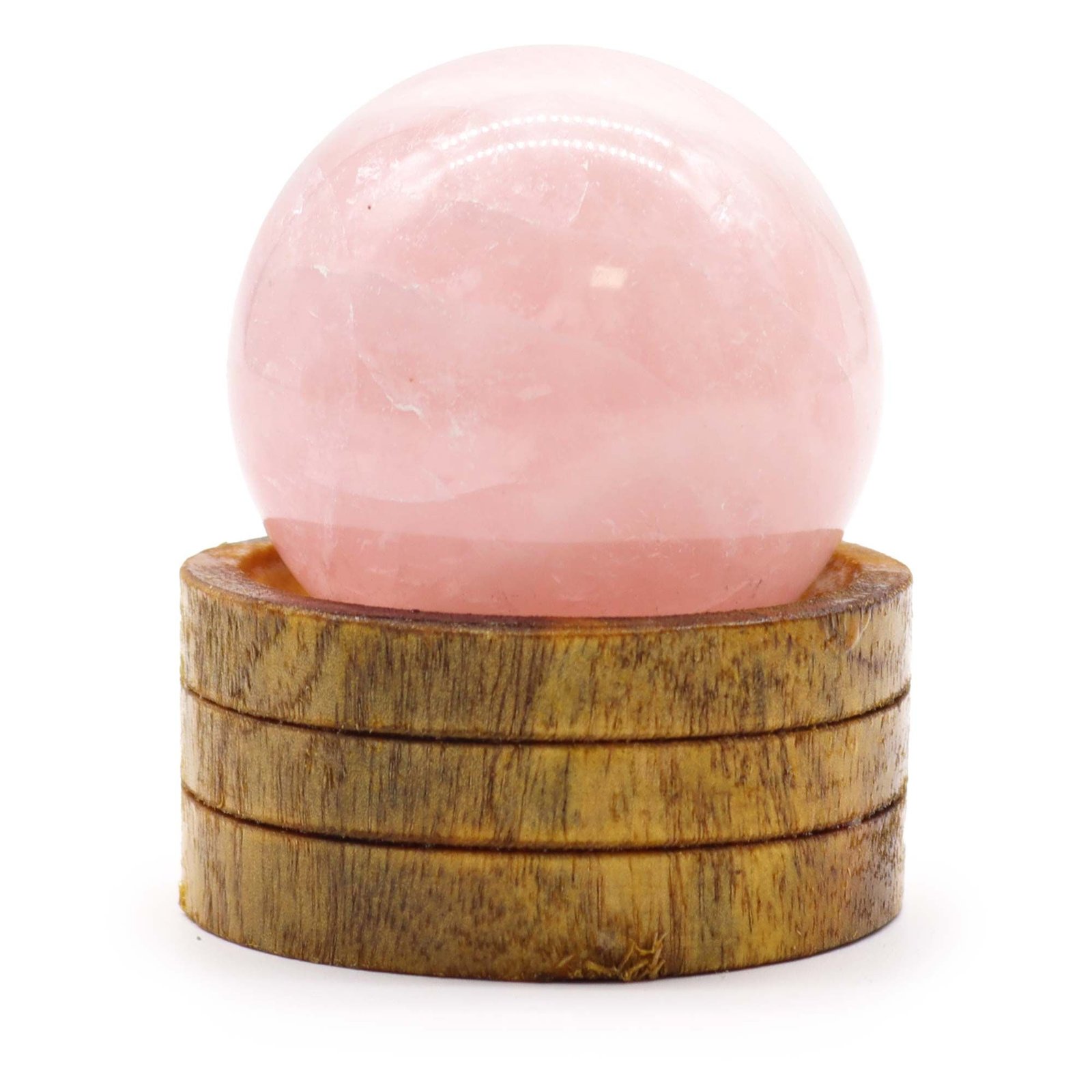 bG9jYWw6Ly9tZWRpYS8xSC84Qy82MFIzMEMxSDc0VzM4QzFILzY2YzRkMmIyLmpwZWc.jpg Gemstone Sphere 50mm - Rose Quartz with Stand - Image 1