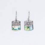 Shell & Silver Earrings - Dragonfly - Abalone