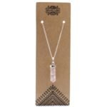 Gemstone Classic Point Pendant - Rose Quartz - Image 2
