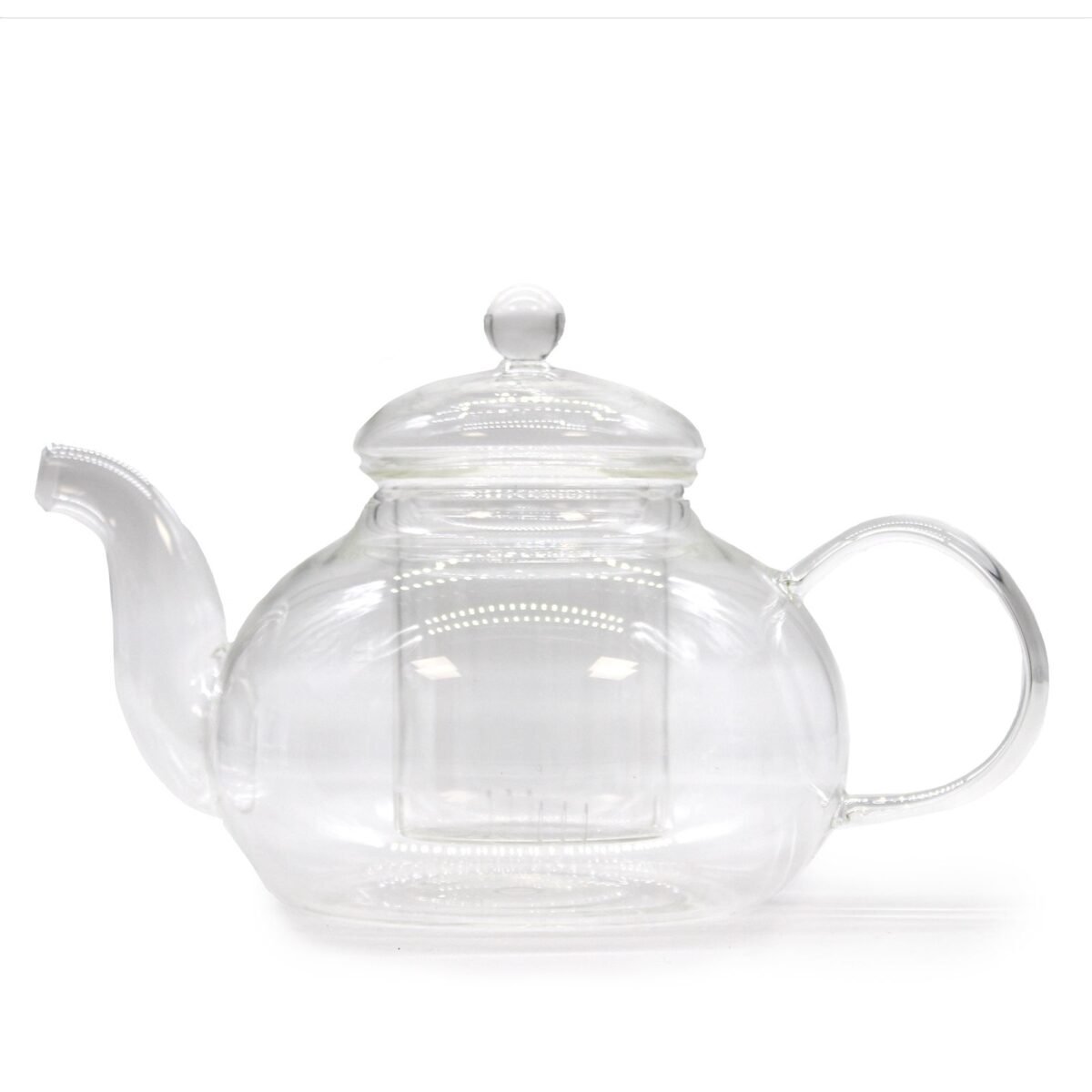 Glass Infuser Teapot - Round Pearl - 800ml - Image 1