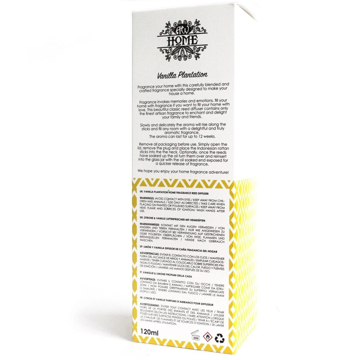 120ml Reed Diffuser -  Vanilla Plantation - Image 5