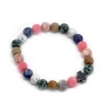 Set of 2 Gemstones Friendship Bracelets - Harmony - Rainbow Gemstones - Image 3