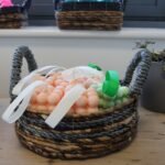 Banana Leaf & Abu-abu Raffia Basket- Set of 2 - Image 4