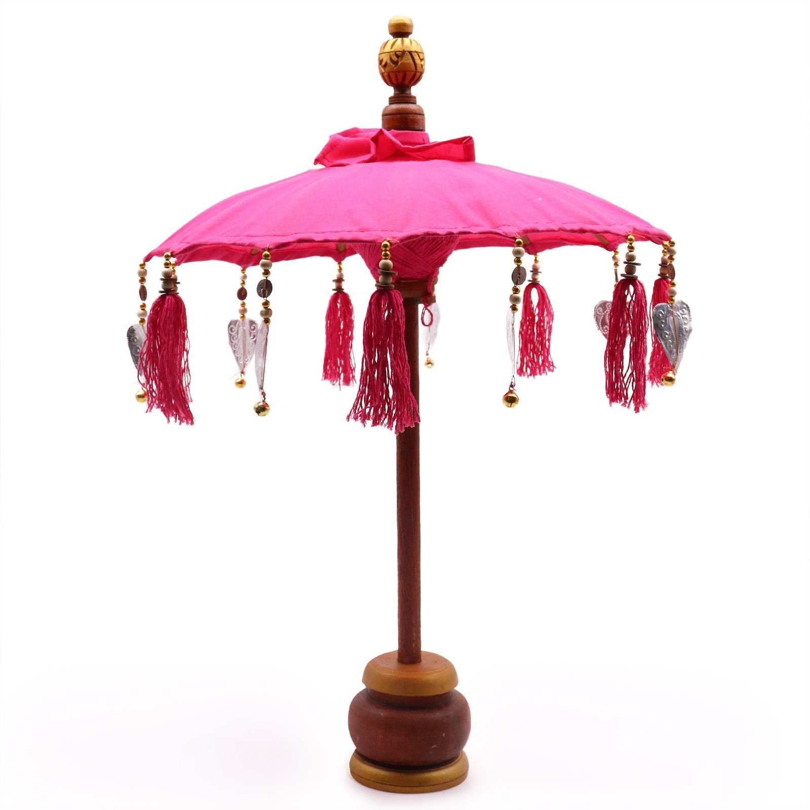 bG9jYWw6Ly9tZWRpYS8xTS84Qy82MFIzMEMxRzZSVzM4QzFNLzQyZmY1NDcyLmpwZWc-1.jpg Bali Home Decor Parasol - Cotton - Pink- 40cm - Image 1