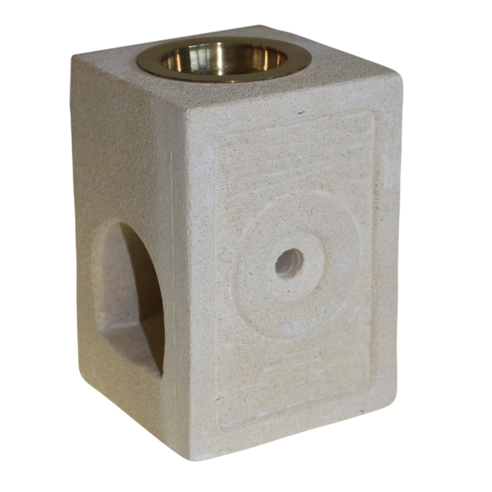 bG9jYWw6Ly9tZWRpYS8xTi80RS82MFIzMEMxRzZDV0s0RTFOL2EyNGU0NDFmLmpwZWc.jpg Stone Oil Burner - Square Moorish - Image 1