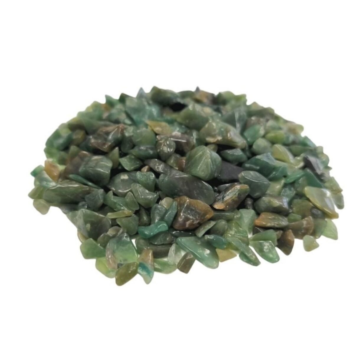Green Avenurine Gemstone Chips Bulk - 1KG - Image 1
