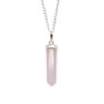 Gemstone Classic Point Pendant - Rose Quartz