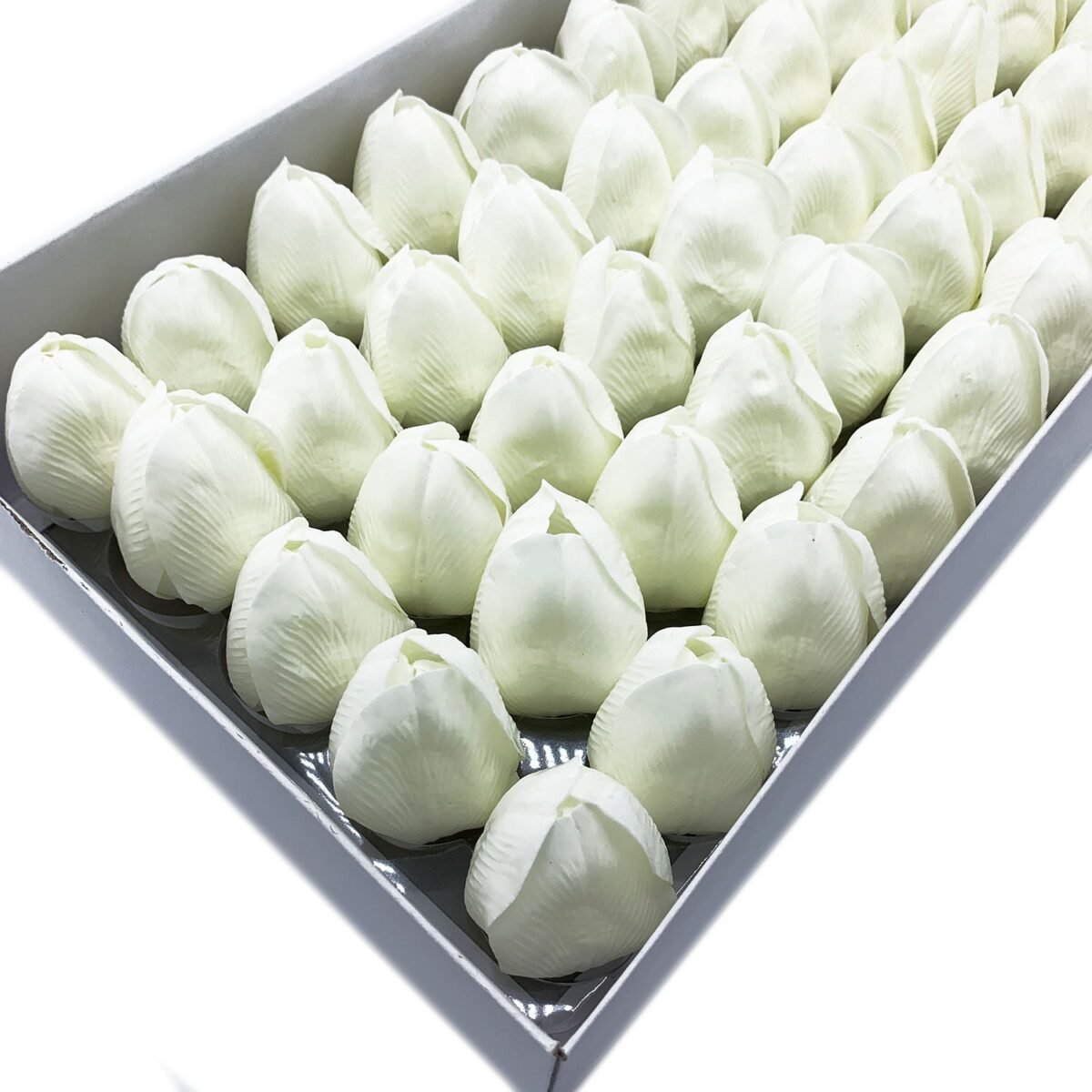 Craft Soap Flower - Med Tulip - White - Image 3