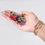 Steel Cased Pendant Ovals - 12 Assorted Gemstone Chips & Shells - Image 3