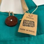 Jute & Cotton Reversible Big Bag - Teal - Image 6