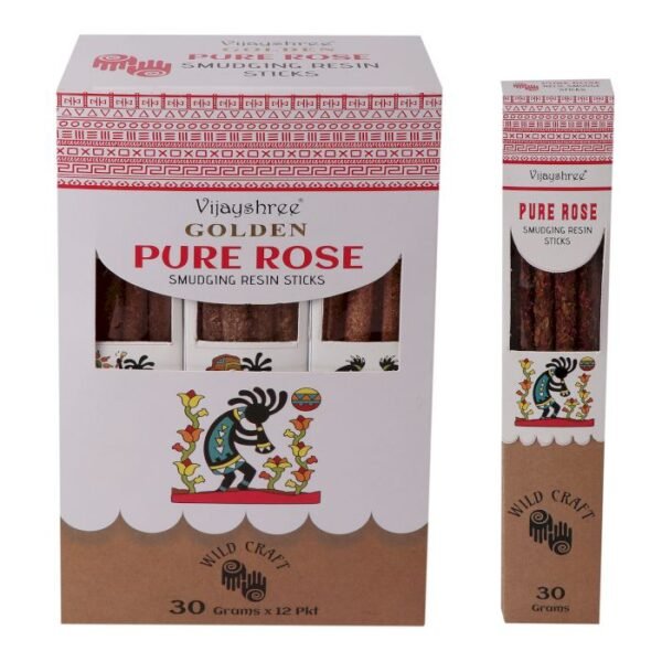 30g Golden Pure Rose Smudging Resin Sticks