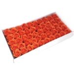 Craft Soap Flowers - Med Rose - Sunset Orange - Image 2