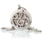 Aromatherapy Diffuser Necklace - Music Notes 25mm - Image 5