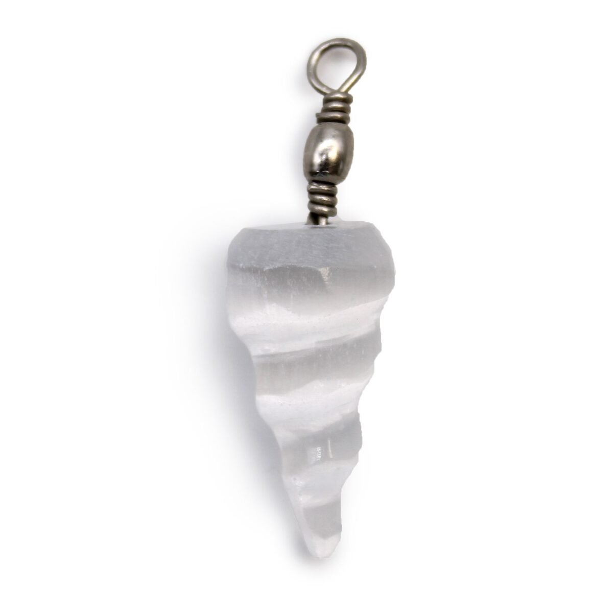 Selenite Spiral Pendant - Image 1
