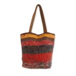 Recycled Big Rug Bag - Shades of Pink - Image 2