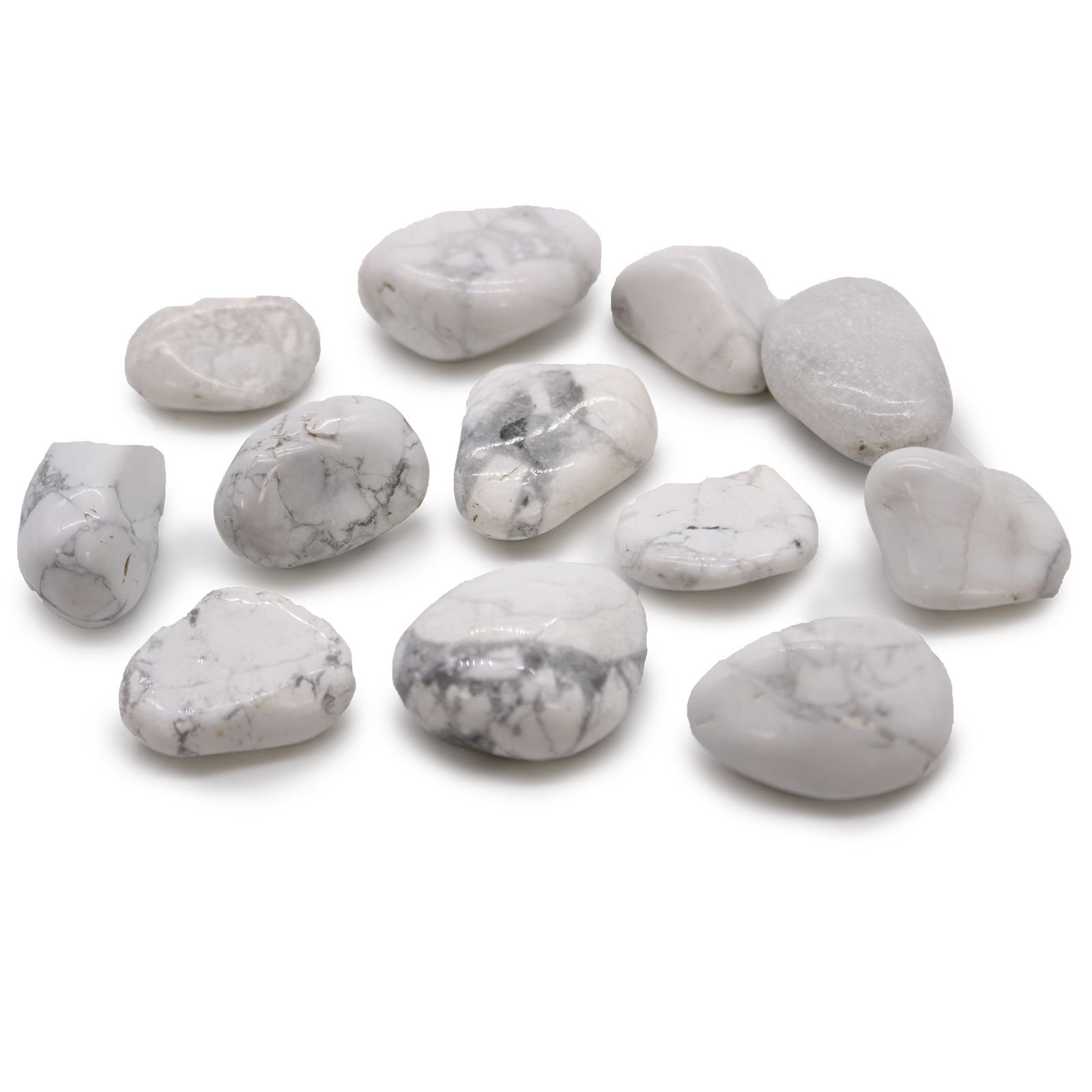 bG9jYWw6Ly9tZWRpYS9ISy9KRC82MFIzMEMxRzZSVEtKREhLLzFmMWI4YzQ3LmpwZWc-1.jpg Medium African Tumble Stones - White Howlite - Magnesite - Image 1
