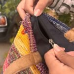 Recycled Big Rug Bag - Shades of Pink - Image 3