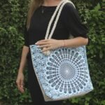 Rope Handle Mandela Bag - Electric Blue - Image 3